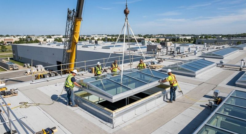Commercial Skylight Renovation in Gig Harbor, WA