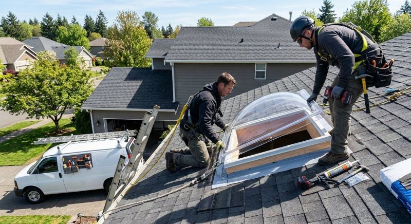 Dome Skylight Installation in Puyallup, WA